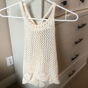 Macrame coverup/tank top